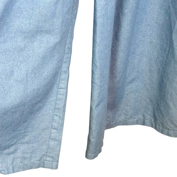 L’atiste By Amy Size XL Mia Chambray Wide Leg Smocked Waist Pants - Picture 6 of 9